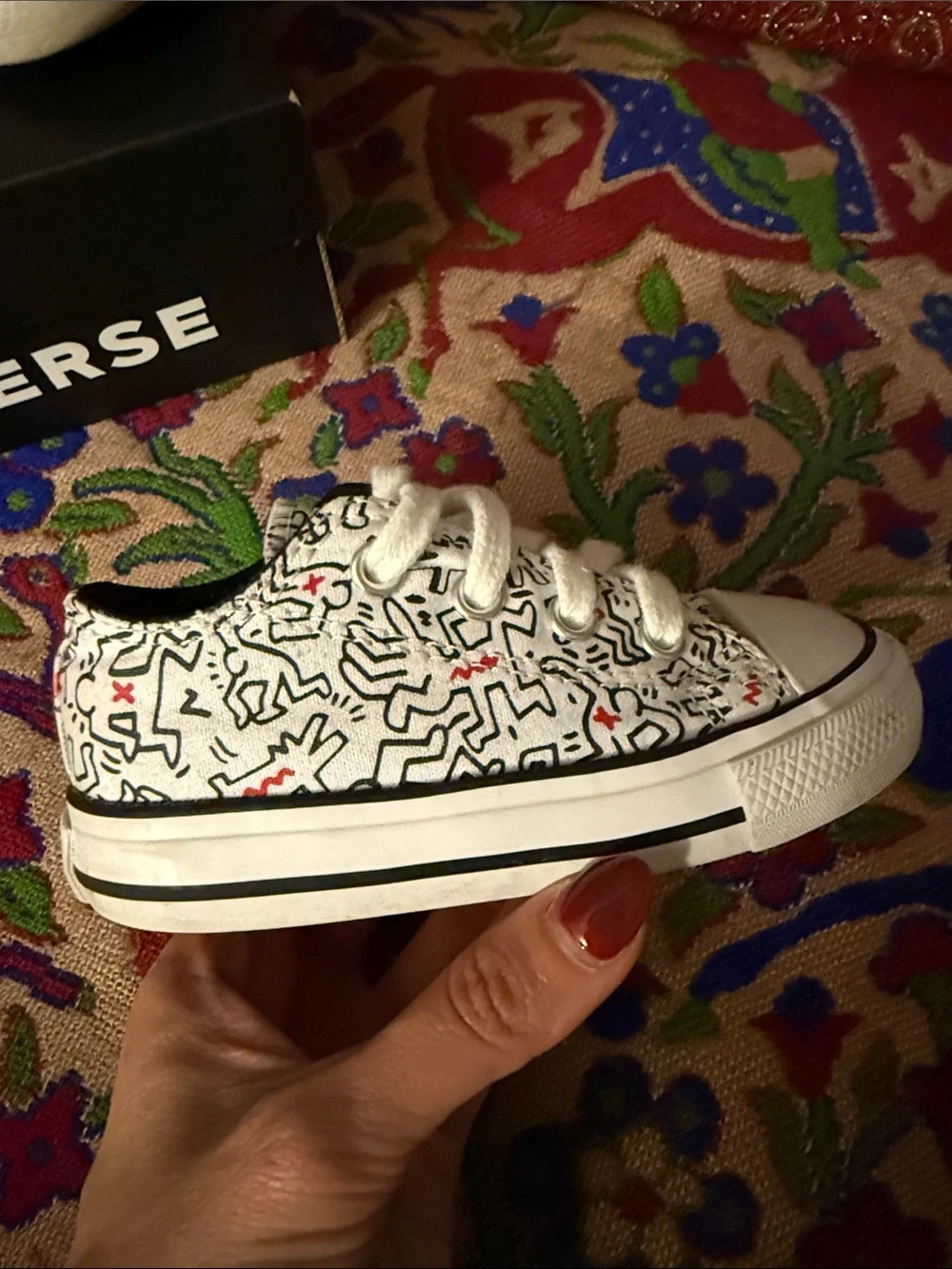 Converse Infant White/Black Low-Top Sneakers